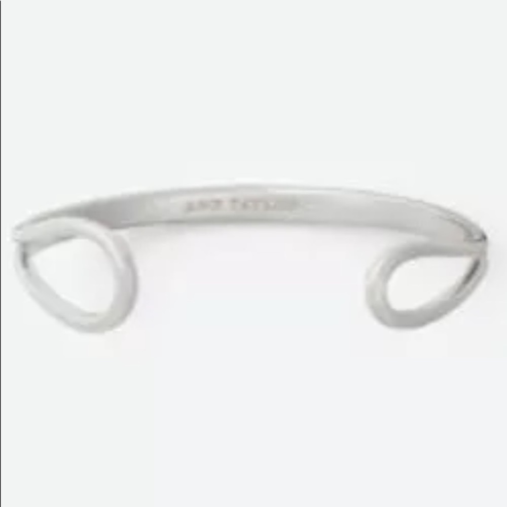 Ann Taylor Infinity Cuff Bracelet Silver 3” small